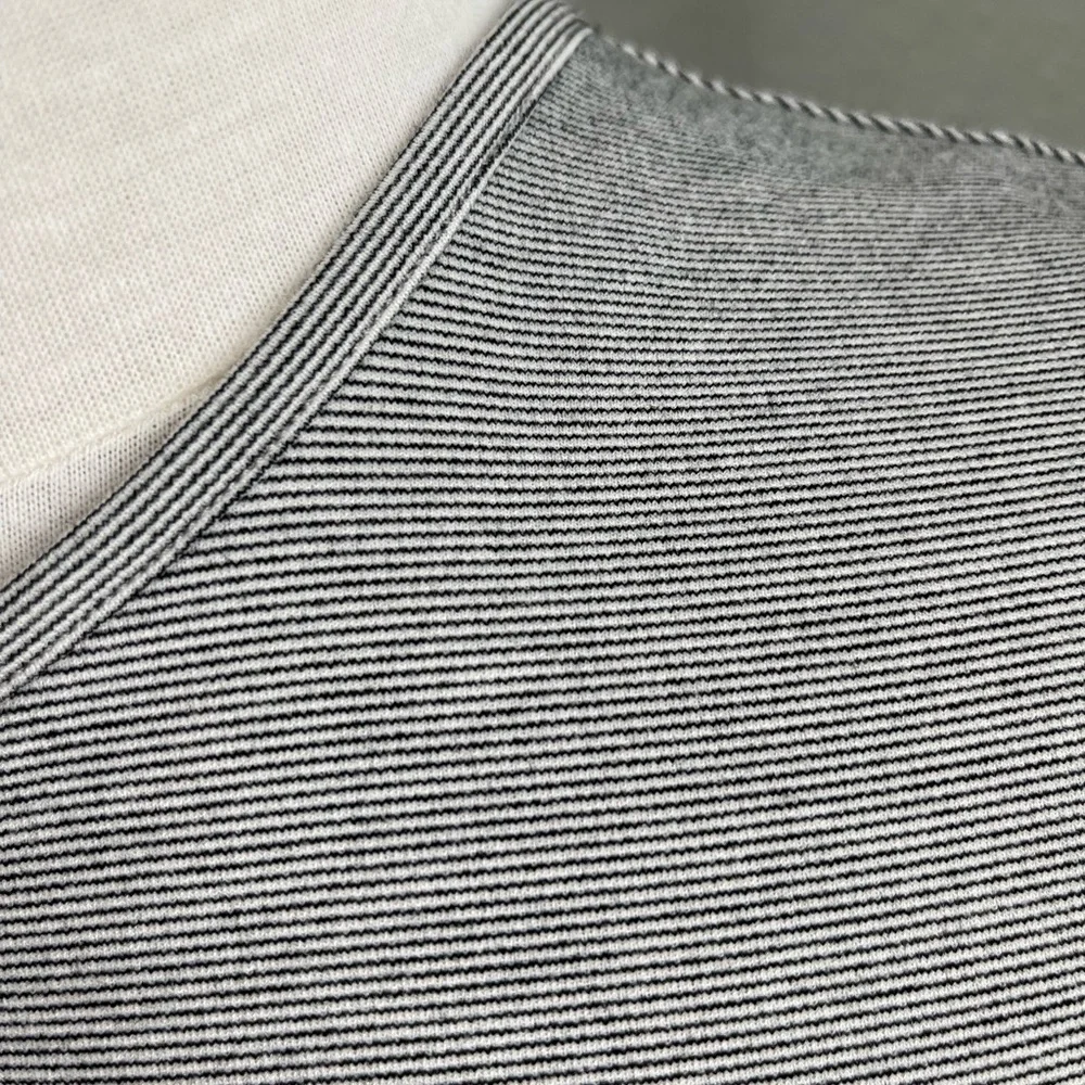 THEORY Eseential Flare ‘Fixture Ponte Stripe’ Dress - Picture 11 of 14